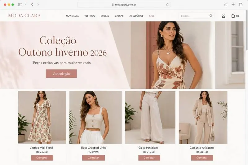 E-commerce de roupas femininas